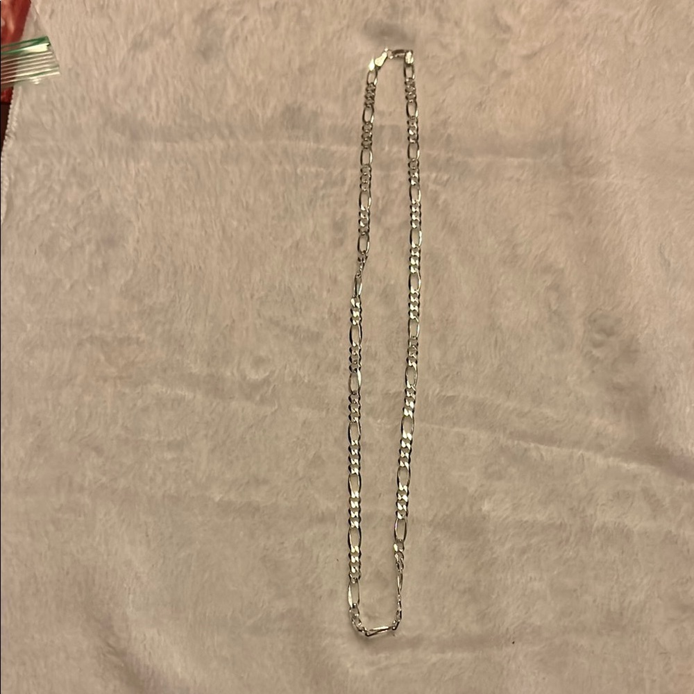 Delicate Silver Cable Chain Necklace - image 1